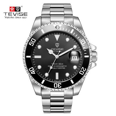 China Automatic Date Stainless Steel Tevise Automatic Mechanical Watch Men Luxury Wristwatches for sale