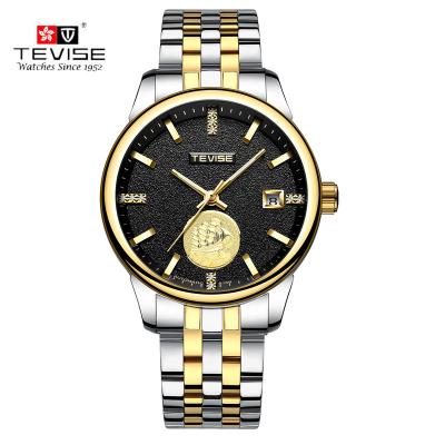 China Hot selling simple style automatic date luminous mechanical tevise watch automatic chain wristwatches for business man for sale