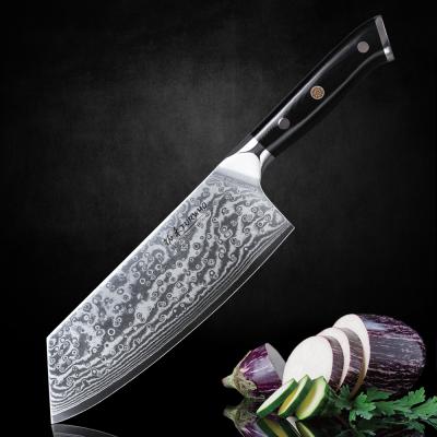 China Sustainable Custom 7.5 Inches Damascus Chinese Cleaver Knife for sale