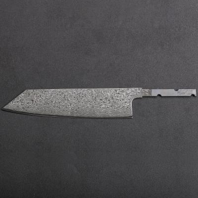 China Sustainable Hand Forged High Carbon Steel Damascus Kiritsuke Knife Blank for sale