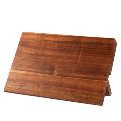 China Sustainable Universal Folding Magnetic Acacia Wood Knife Block for sale