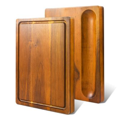 China Viable Custom Acacia Wood Cutting Board 	Kitchen Tools Utensils Chopping Blocks for sale