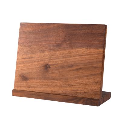 China Walnut Viable Universal Wooden Knife Magnetic Block Kitchen Tools Utensils for sale