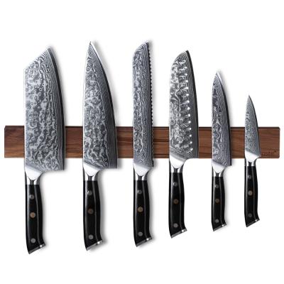 China Viable Professional 6-Piece Damascus Steel Kitchen Knife Set With Group Of Ten Handle for sale