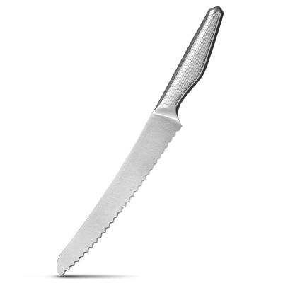 China Stocked Unibody Premium Design 9 Inch Bread Knife Custom LOGO Kitchen Knife for sale