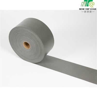 China Black SPC Flooring Underlayment 7.5x Foaming Times 135kg/cbm Floor Soundproofing Underlay for sale