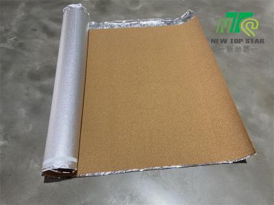 China Acoustic Cork Flooring Underlayment 3mm With Aluminum Foil Comfort Step for sale