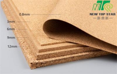 China Schalldichte 6mm Eco Cork Underlayment Sheets 6 Sq.Ft. Rohs zu verkaufen