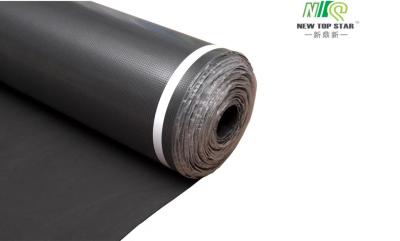 China PE film 3mm Acoustic Underlay Black / 200sqft Per Roll Sound Proofing Underlay for sale