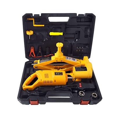 China Auto Repair Tools Professional 3 Ton Portable Car Dc 12v 3t Multifunctional Hydraulic Floor Jack With Electric Impact Wrench for sale