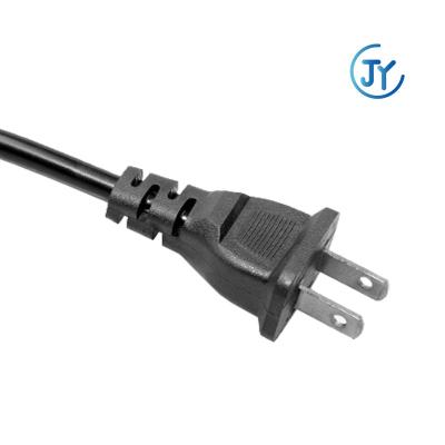 China HOME APPLIANCE Japanese Standard Two Plug Black Power Cable 120V Japan Power Cord for sale