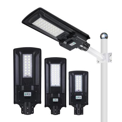 China Sports Stadiums High Efficiency Outdoor Waterproof IP65 Aluminum 50w 100w 200w All In One Led Solar Street Light for sale