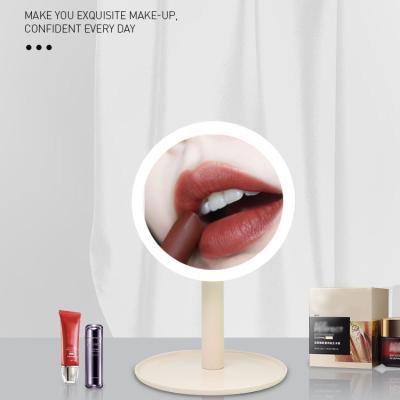 China Multifunctional Detachable Lighted Design Beauty Makeup Mirror Led Mirror Makeup With Large Storage Tray for sale