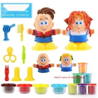 China New Fashion DIY Kids Funny Color Clay Set (4-6 Years) HEBEIER Hair Salon Wholesale Suitcase For Kids Play for sale