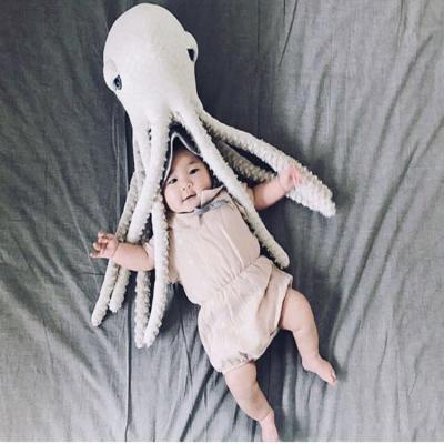 China HEBEIER Nordic Wholesale Cute Octopus Plush Toy Marine Animal Big 60cm Soft Baby Sleeping Dolls for sale