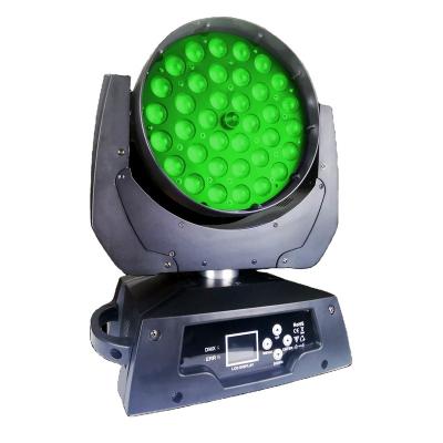 China Full Color Cheap Stage Wash Light 36x18W RGBWAUV 6in1 Zoom Wash Led Moving Head Light for sale