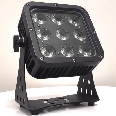 China Outdoor Stage DJ flat dmx RGBW 9*15w led pro stage lights par waterproof stage led lights for sale