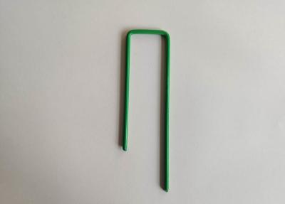 China U Shape Flat Heavy Duty Garden Stakes Staple Lawn Nails Fixing Pegs Rustproof Pin For Fixing Weed for sale