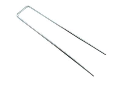 China Hot Selling Flat Landscape Gardening U Clips Galvanized Garden Stakes for sale