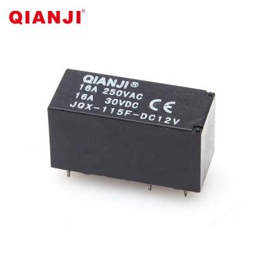 China Wholesale Sealed QIANJI JQX-115F 2Z 8 Pin Miniature PCB 16A 12V Power Relay for sale