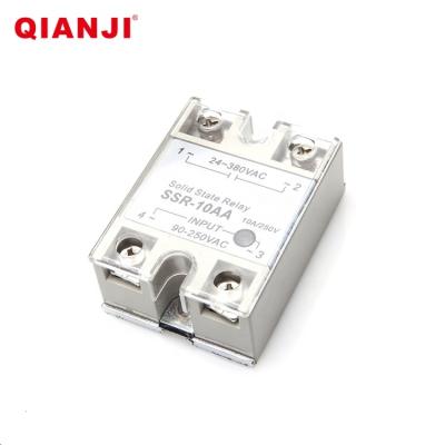 China QIANJI Sealed Chinese Goods Wholesale SSR-10AA 220Vac Automotive Solid State Relay for sale