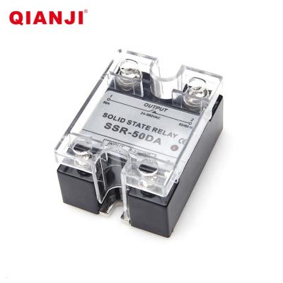 China QIANJI DC Control AC Load Single Phase 12V 10A 20A Sealed Solid State Relay for sale