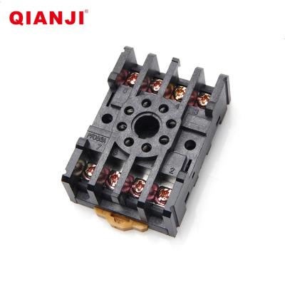 China Wholesale Original QIANJI China PF085A Series Safety Timer Relay Socket Relay Sealed Base for sale