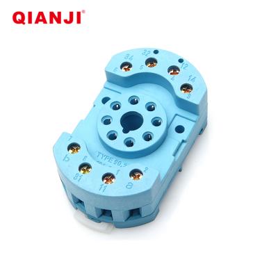 China QIANJI Sealed Online Store China 90.22 8 Pin Relay Socket Round Relay Socket for sale