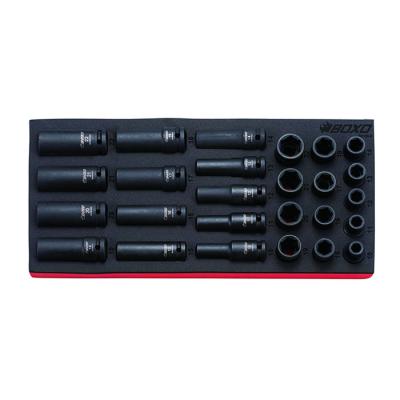 China Tool Organization 26pcs Modular Socket Sets Multifunctional Dr. Impact Socket Tool Set 1/2