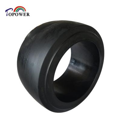 China Solid Natural Rubber 18x9x12 1/8 Tow Truck Tire With Soft Pattern for sale