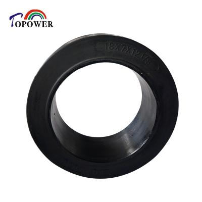 China Natura Anti Puncture Rubber Press On Solid Tire (18X6X12 1/8 18X4 1/2X12 1/8) For Milling Machine for sale