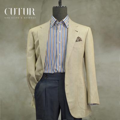 China MTM Naples QUICK DRY casual blazer custom canvas jacket for men's custom made men's suit summer slim blazers for sale