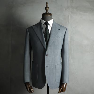 China Prospecting MTM Italian Style Half Handmade Canvas Half Bespoke Tailored Suit Made By Custom Suits Tailor Set For Man's Summer Casual Suit for sale