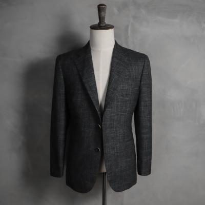 China Custom Made Canvas MTM Naples Half Canvas Jacket Handmade Casual Handmade Blazer Half Canvas For Men's Custom Made Custom Made Mens Suit Summer Blazers for sale