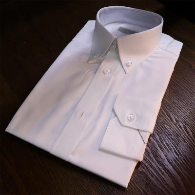 China Anti-Wrinkle MTM Custom Mens Formal 100% Cotton Dress Shirt White Tailored Shirt Bespoke Bespoke Mens Shirt for sale