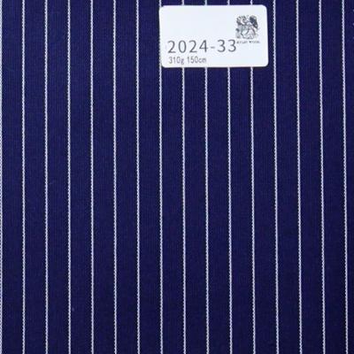 China Custom Formal Suit Men's Formal Suit Wrinkle Resistant Fabric Stripe Fabric Suit Materials for sale