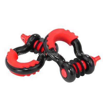 China Heavy Industry High End Customized Forged Steel Towing 3/4 Bow Shackle for sale