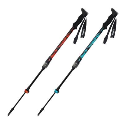 China Trekking 7075 New Design Edge Pad Aluminum Pole (Shockproof Tip) Auto Telescopic Edge Pad Pole with Camera Mount for sale