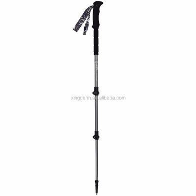 China Aerodynamic 7075 EVA 3 section trekking pole for sale