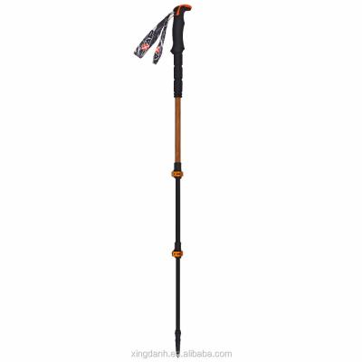 China EVA 3 Section Wood/Alu Flip Lock Trekking Pole for sale