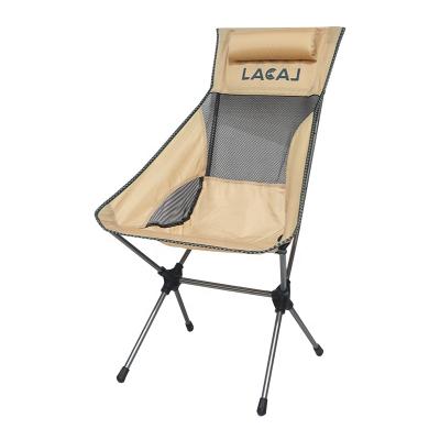 China High Level Lock Outdoor Portable Back Folding Camping Chair With Carry Bag For Beach Fishing for sale