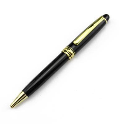 China Promotional Luxury Pen Classic Heavy Metal Pens With Custom Logo Color Gift Shiny Black Ballpoint Pen for sale