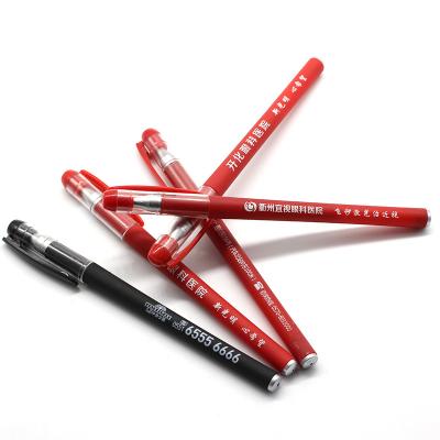 China Pen Wholesale Supply Smooth Promotional Gel Pens Customized LOGO Sign Plastic Pen 0.5mm With Advertising Pen Gift for sale