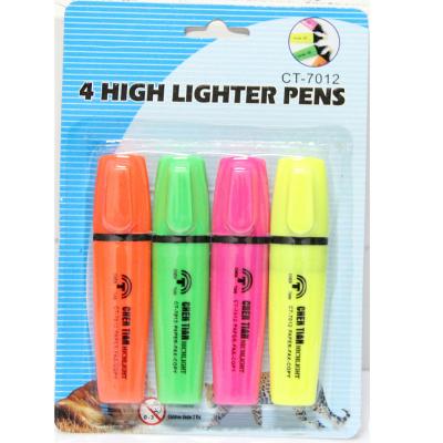 China Promotional Markers & Office highlighters and school text brand light color highlighter fluorescent marker for sale