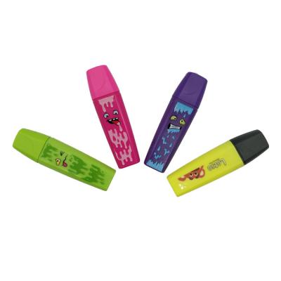 China Promotional Markers & Cheap highlighter bars kids school use logo brand highlighter marker pen for sale