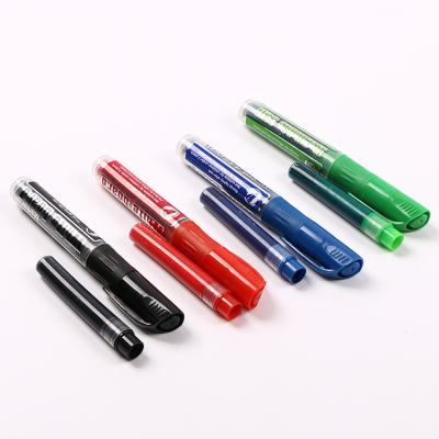 China Black Plastic Refillable Red Green Blue Colors Marker Whiteboard Dry Erase Marker for sale