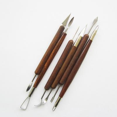 China 6 Piece Set Clay Sculpting Clay Sculpting Pottery Tools Handmade Pottery Clay Scraper Clay Carving Tools for sale