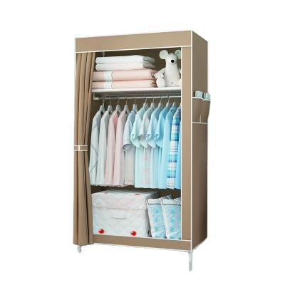 China Wardrobe Stored Organizer Clothes Storage Shelves Nonwoven Fabric Cover With Side Pockets for sale