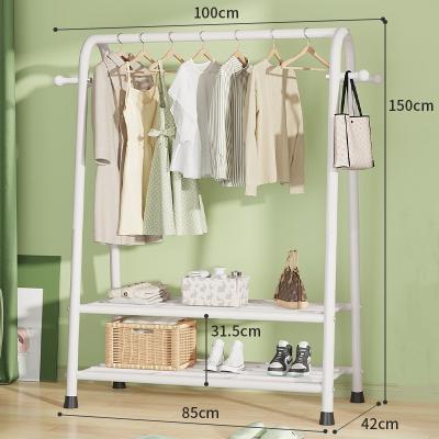 China Modern Mordern Style Stainless Steel Garment Clothing Display Racks Representing Clothing Store for sale