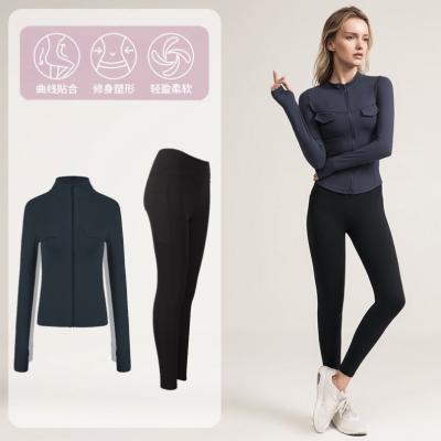 China Custom Antibacterial Women Yoga Sportswear Sets Wholesale Sports Bra Leggings High Impact Sports Suit for sale